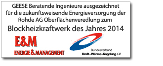 BHKW des Jahres 2014